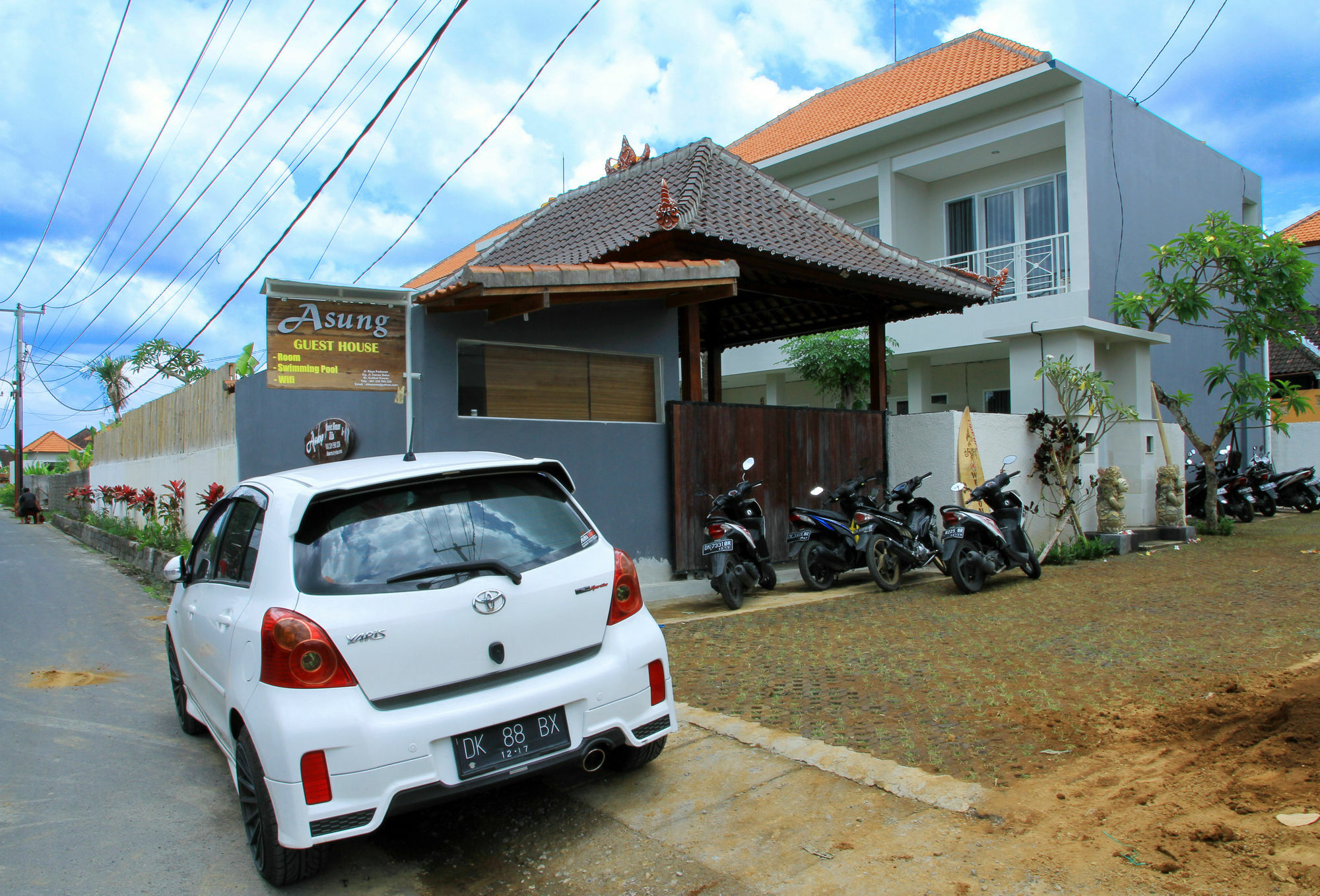 Asung Guesthouse Canggu Esterno foto
